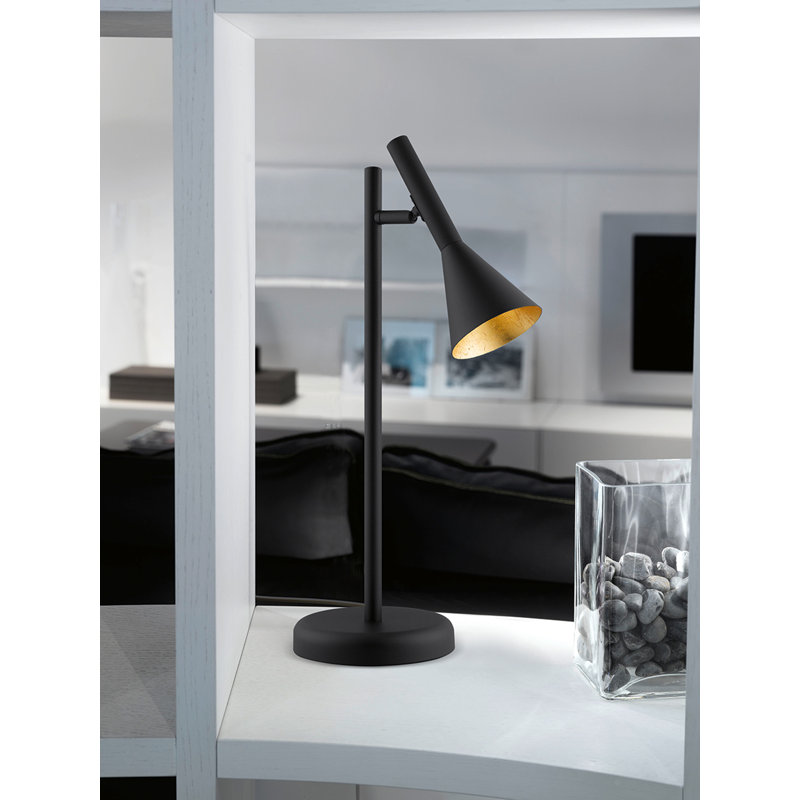 Lampe de bureau noire 18,5 po Tyrus
