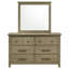 Commode 6 tiroirs avec miroir