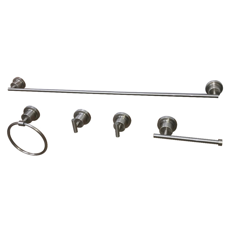 Ensemble de quincaillerie de salle de bain 5 pièces Concord, Nickel brossé