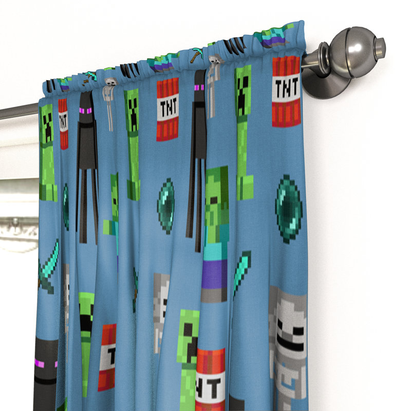 Level Up Minecraft Monster Hunters 63 In Drapes