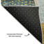 Tapis géométrique de qualité supérieure lavable à la machine Dilorenzo AMF1117-1010113284