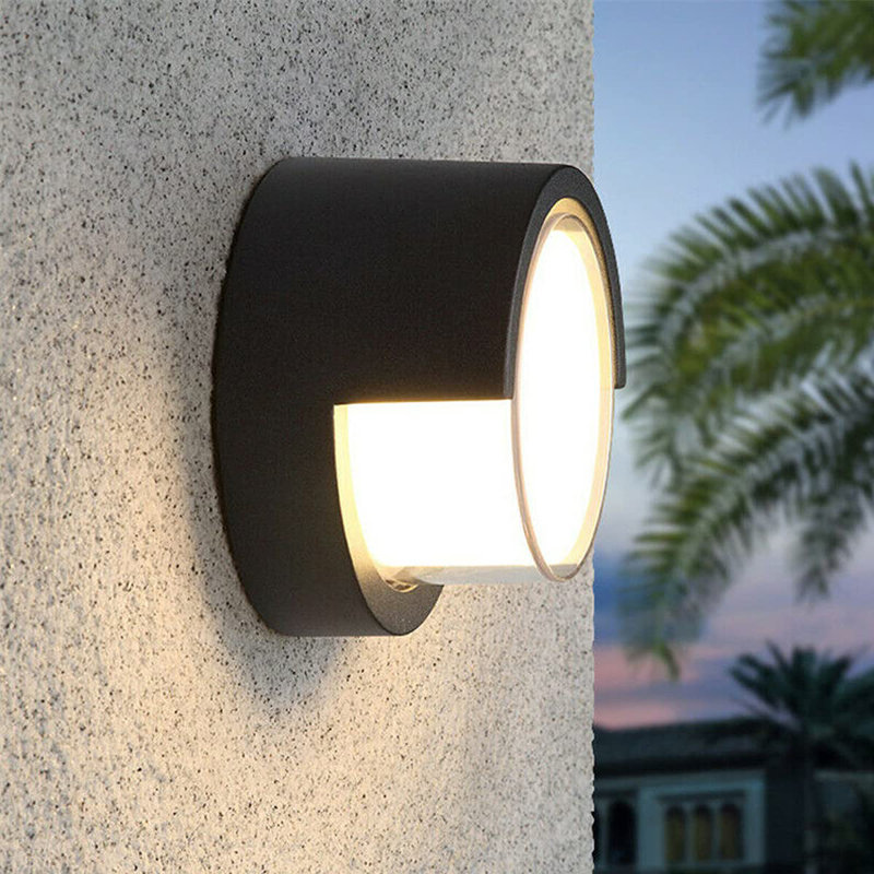 Farees Black 18cm H Integrated LED Outdoor Bulkhead Light