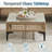 7 PCs Outdoor Sectional Sofa Set, Boho Wicker Rattan Patio Furniture with Cushions & Table for Patio, Lawn, Backyard, Porch, Blue-1750649205