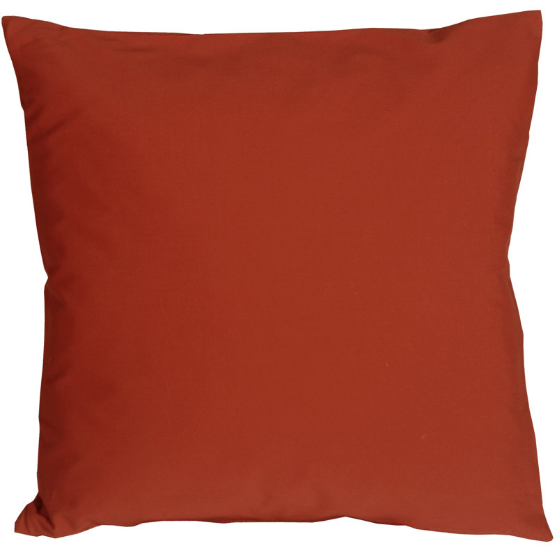 Caravan Throw Pillow, 16" H x 16" W x 5" D, Rust