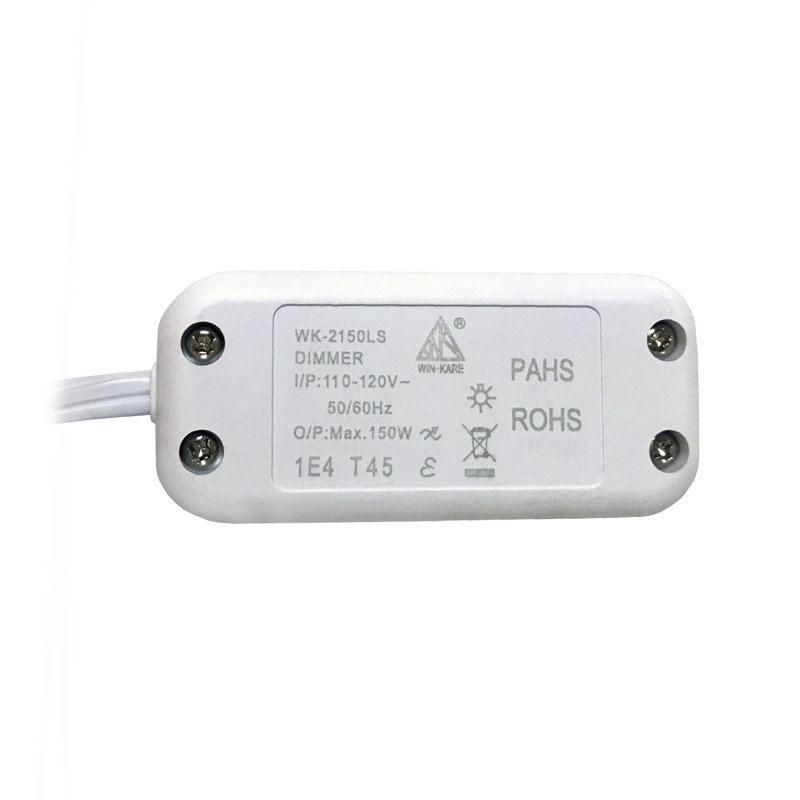 Variateur de glissière à poteau simple 150-watts, Blanc