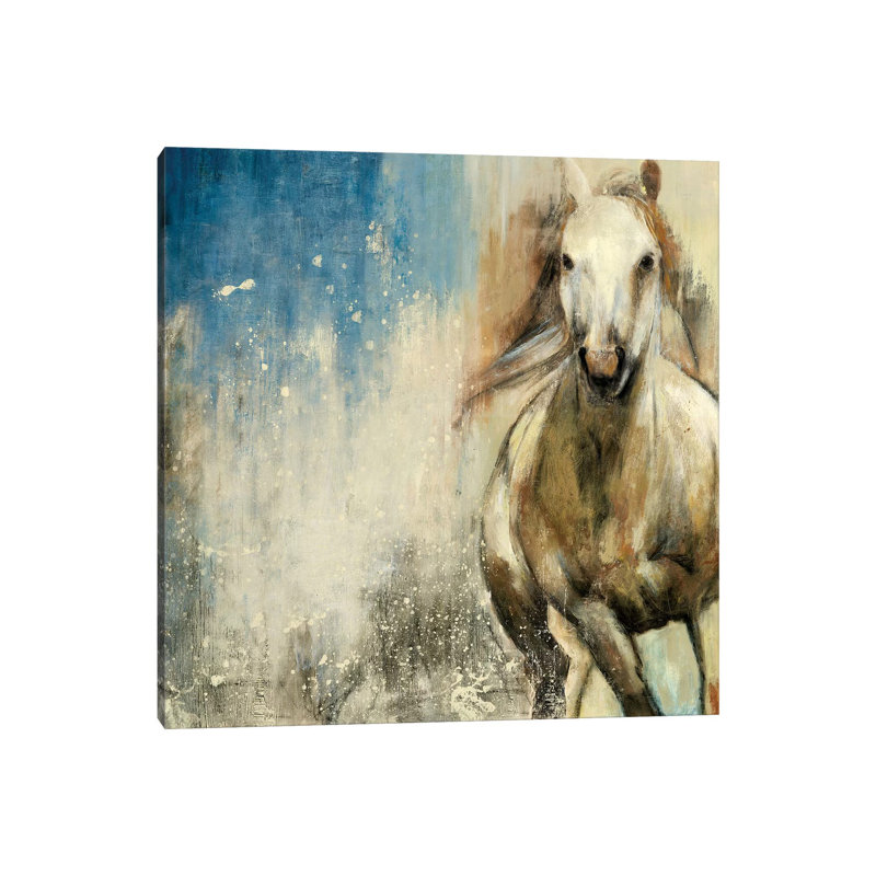 Horses I by PI Studio - Wrapped Canvas Painting, 30.48 cm H x 30.48 cm W