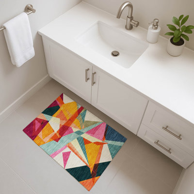 Premium Machine Washable Varasteh AMF1666 Geometric Rug