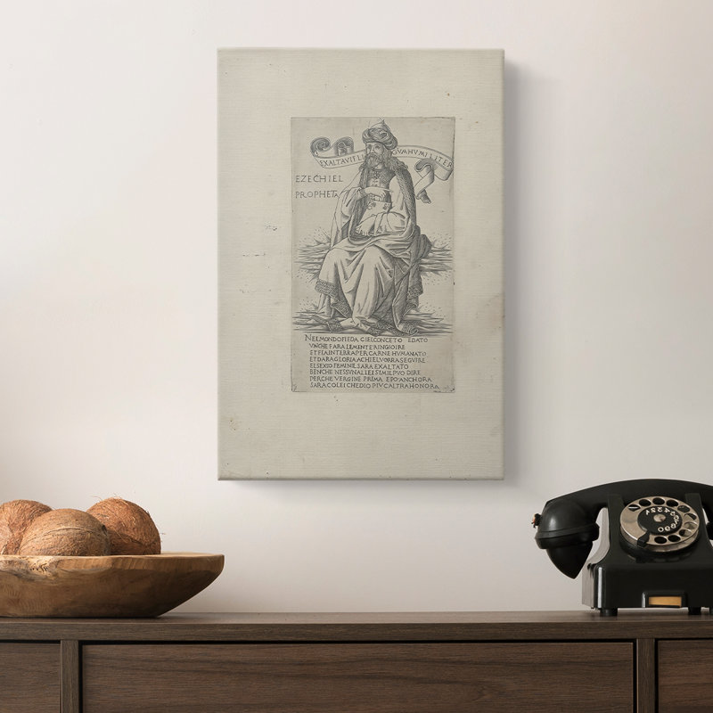 Le Ezéchiel, le propane et les sibylles - toile tendue par Francesco Rosselli, 8 x 12