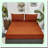 Rustic Queen Bedding Set - 4 Piece Burnt Orange Sheet Set with Fitted Sheet, Flat Sheet, and 2 Pillowcases - Soft Bed Sheets