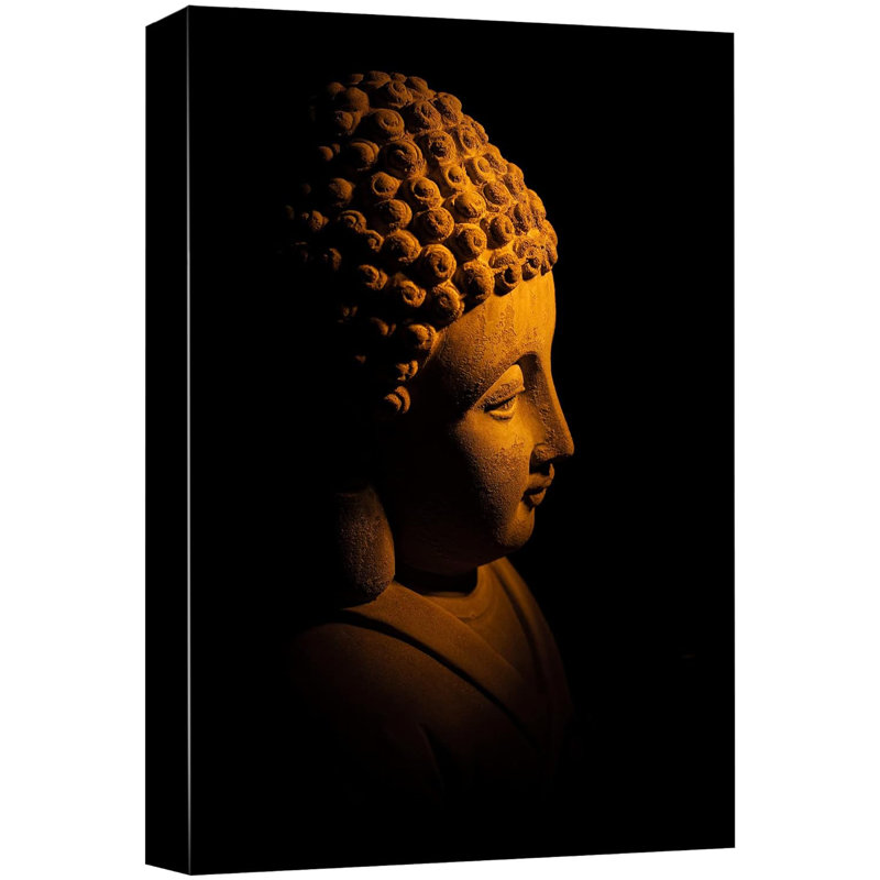 Statue de bouddha bouddhiste, H 36 po x l 24 po x P 1,5 po