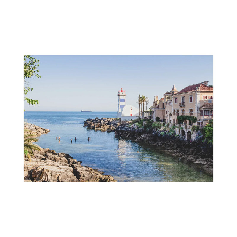 Phare de Portugal Cascais, horizontal, H 18 po x l 26 po x P 1,5 po