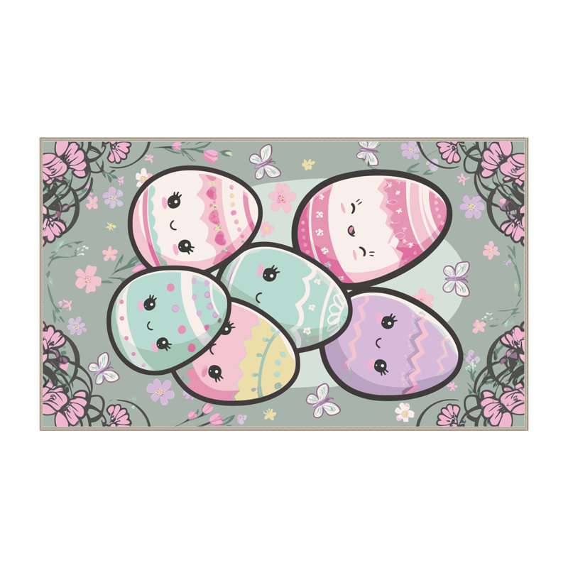 Le tapis des Fêtes de Pâques Printemps Aisle®, Rectangulaire 2 pi x 3 pi