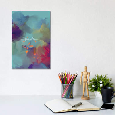 Breathe 1 Piece Wrapped Canvas Painting