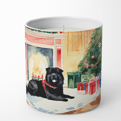 Christmas Tree Scented Tumbler Candle with Ceramic Holder