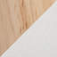 Banc en bois naturel et tissu crème