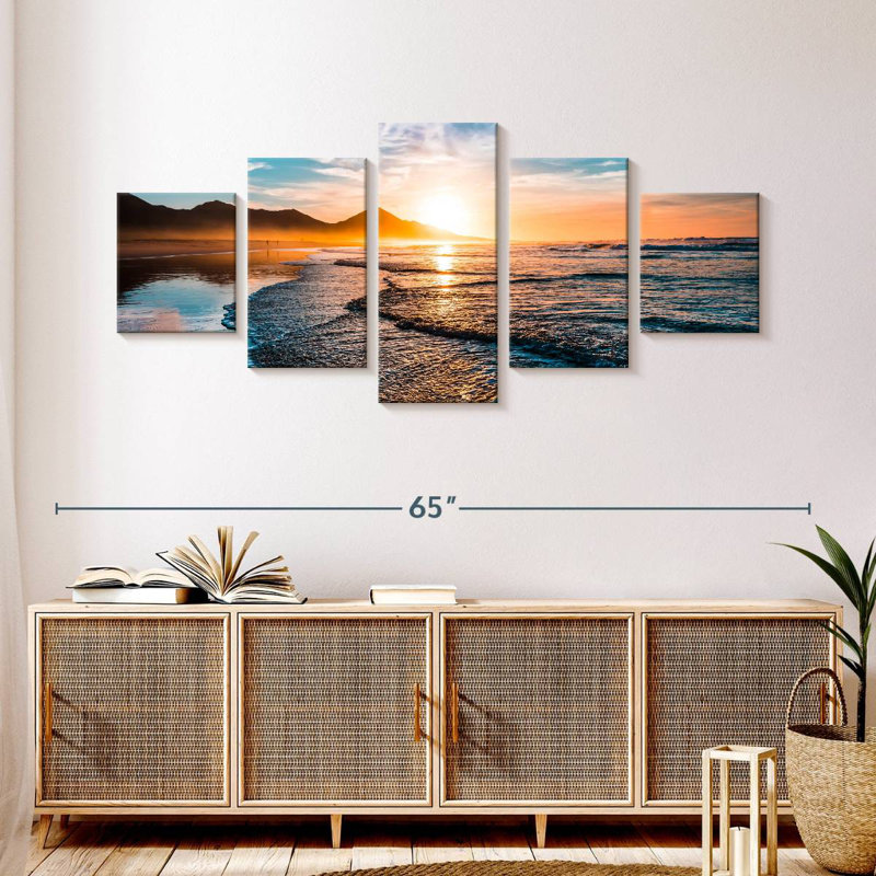 Gillard Sunset Beach Waves, H 24 po x l 55 po