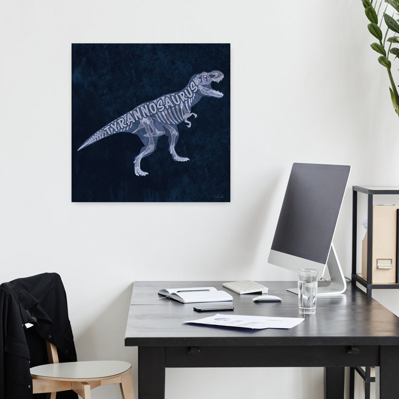 Tyrannosaure, art contemporain, H 18 po x l 18 po
