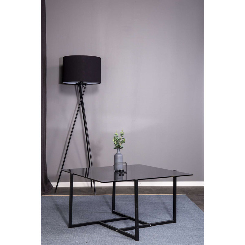 Nordine Glass Top Metal Base Dining Table