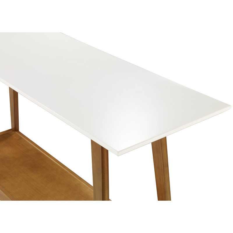 Console Mid-Century moderne - Castanho / finition blanche