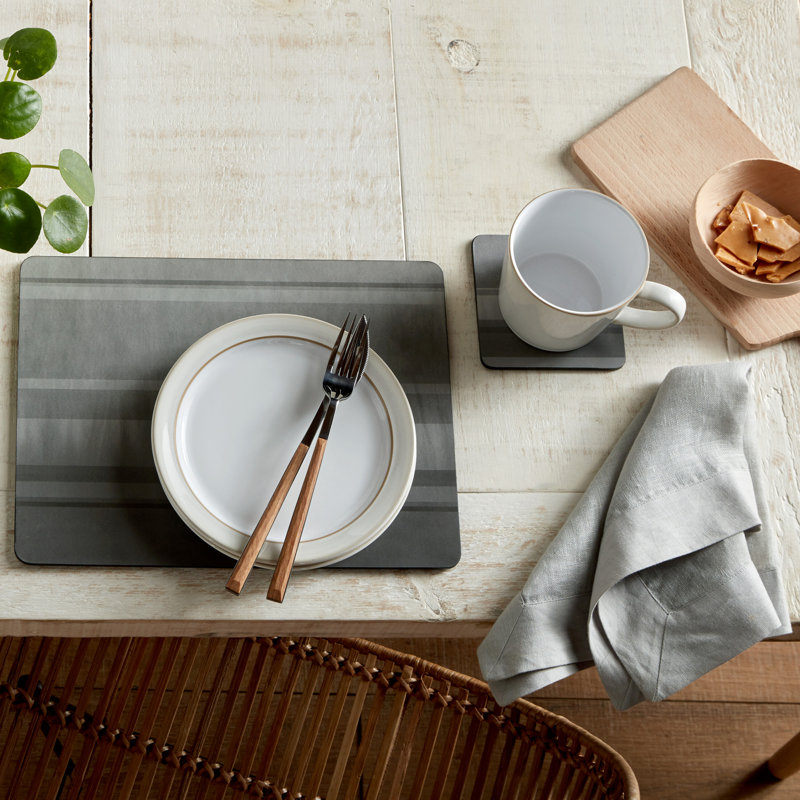 Set of 6 Grey Placemats