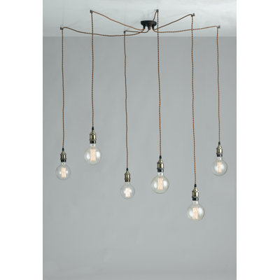 Sydney 6 - Light Brown Cluster Pendant