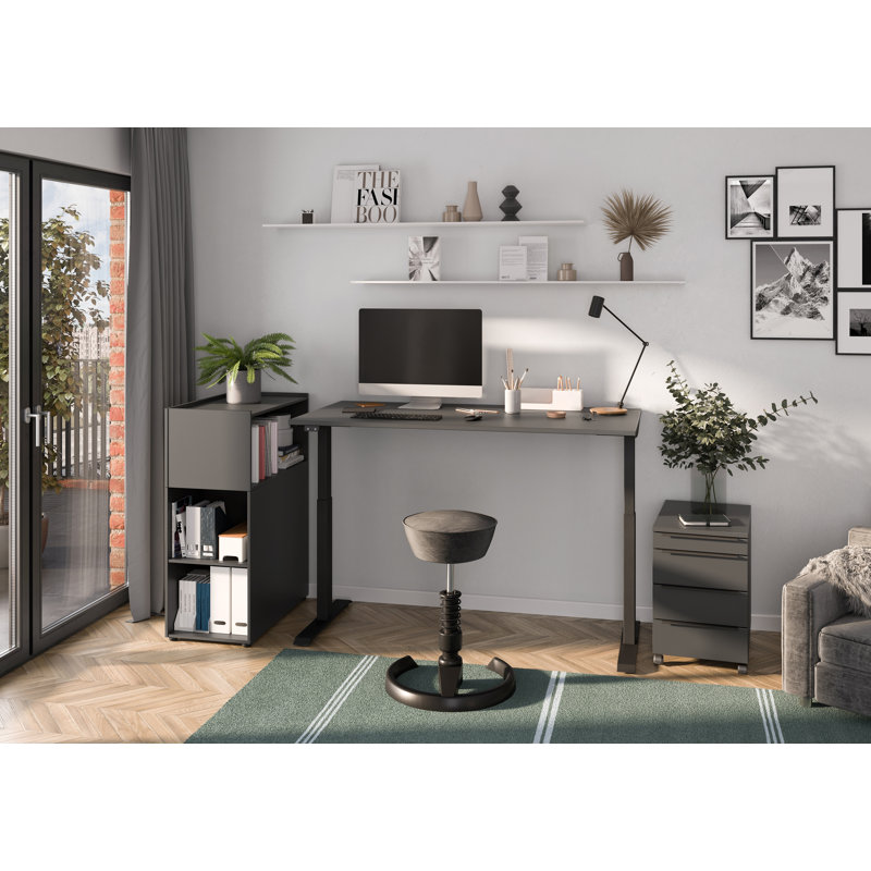 Mapua 2 Piece Standing Desk Office Set
