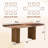 Double Robust Flutted Pedestal Dining Table Set-112473212