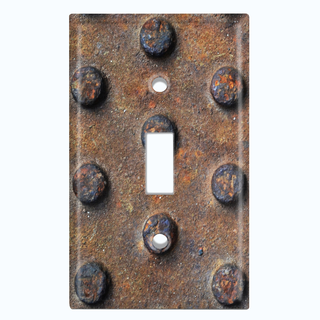 Patterned 1 - Gang Toggle Light Switch Standard Wall Plate WorldAcc