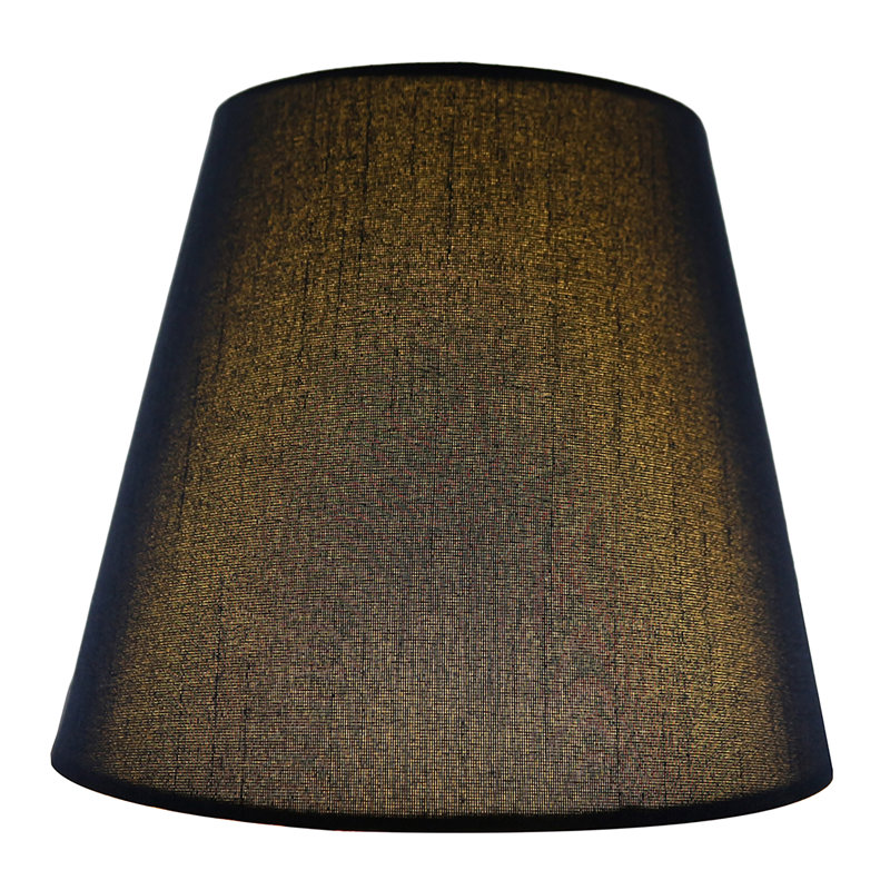 Abat-jour lustre en fausse soie Latitude Run, H 5 po x l 4 po x P 6 po, Bleu