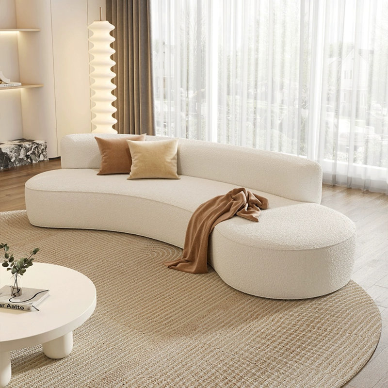 Simple Casual Creative Sofa, 22.4" H x 90.5" W x 33.5" D, 3
