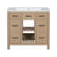 Meuble-lavabo avec lavabo sous-comptoir 30 po Shimeeka, armoire de rangement avec 2 tiroirs et 2 armoires-2010515786