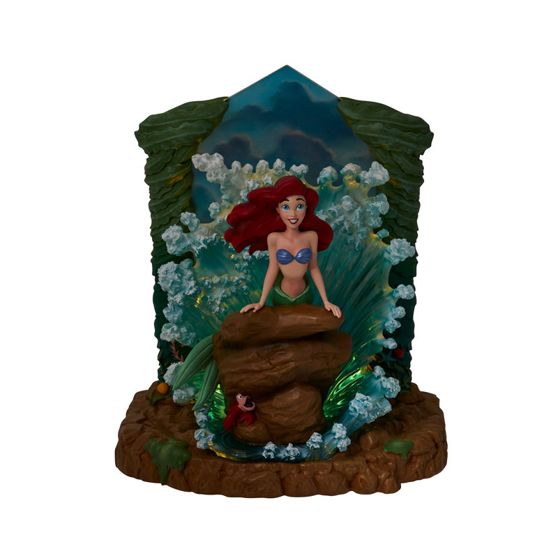 Figurine Disney La Petite Sirène avec vagues rugissantes 9 pouces