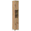  Bathroom Furniture Set with Door 4 pcs Engineered wood & Metal Cabinets