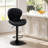 Upholstered Swivel Adjustable Height Bar Stool,PU Leather Counter Stool-547481495