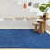 Alfa Rich Asherman Solid Dark Blue Washable Cotton Area Rugs for Living Room Bedroom Kitchen Dining