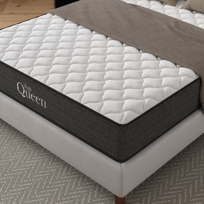 Napqueen Victoria 10 Inch King Cooling Gel Hybrid Mattress, Certipur-US Certified, King, 10.11"