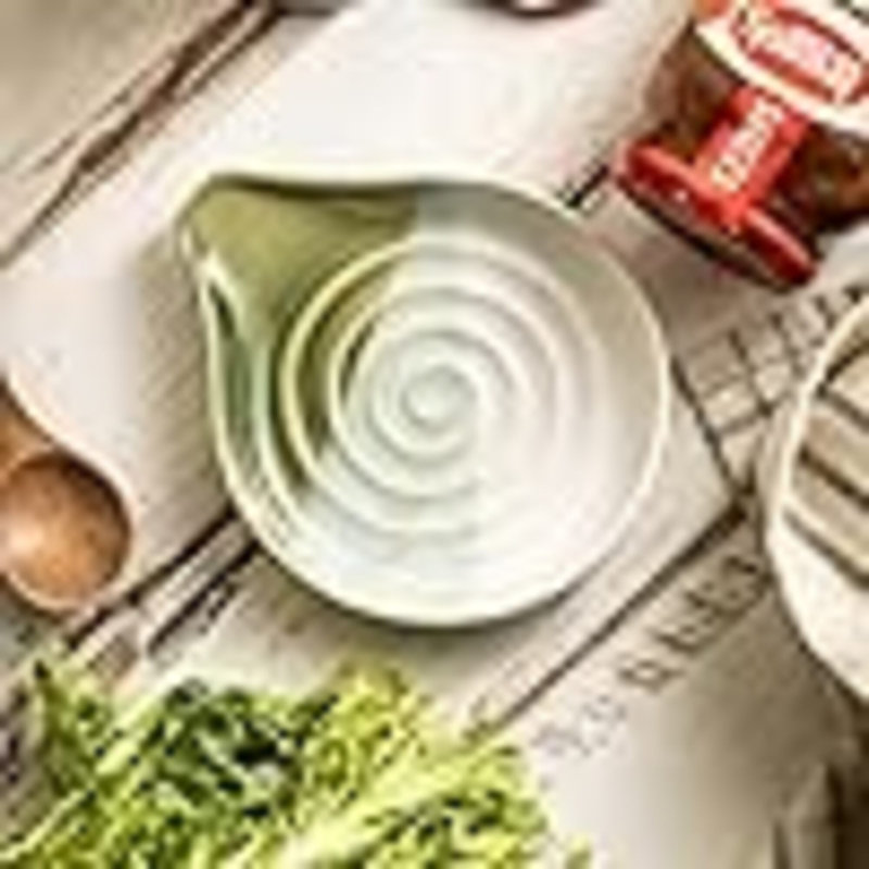 Repose-cuillère en céramique pour comptoir et cuisinière, grand porte-cuillère pour ustensiles de cuisine, résistant à la chaleur, antiadhésif, facile à nettoyer, décor de cuisine moderne