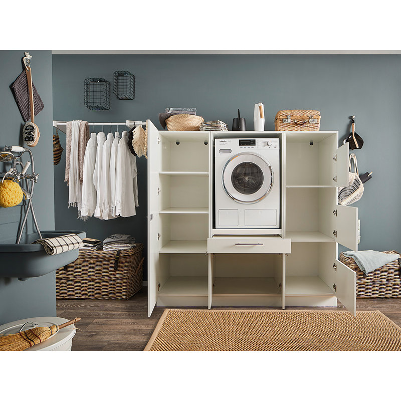 Laundreezy Chanise tall cabinet – Anthracite, White