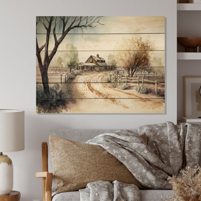 Lianes Welcome To The Ranch - impression sur bois sans cadre