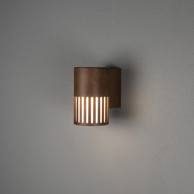 Konstsmide Pistoia Wall Light E27 - Sleek Outdoor Lighting Opal Glass