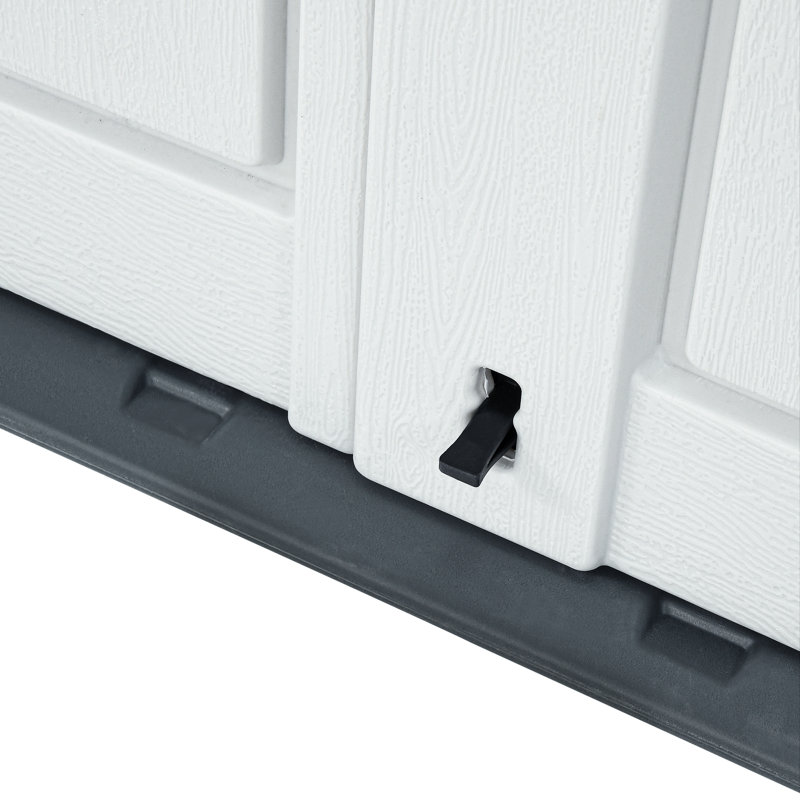 51‘’W X 29‘’D  Outdoor Horizontal  Lockable Waterproof Storage Sheds, White