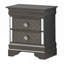 Table de chevet chic noir métallique chic-526137210