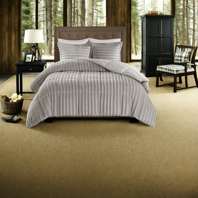 Luxury Faux Fur Bedding Sets, Polyester Comfort, Home Style