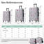 Ensembles de valises, nouveau modèle PC 5 pièces, valises rigides, légères, durables, 20 po, 24 po, 28 po avec étuis de 8 po et 14 po, valise avec roulettes verrouillables-126941741