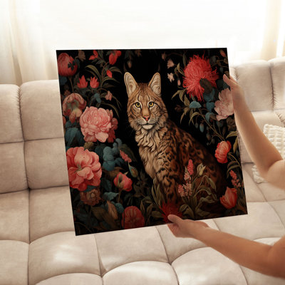 Animals William Morris Cat III Cottage Unframed Art Print