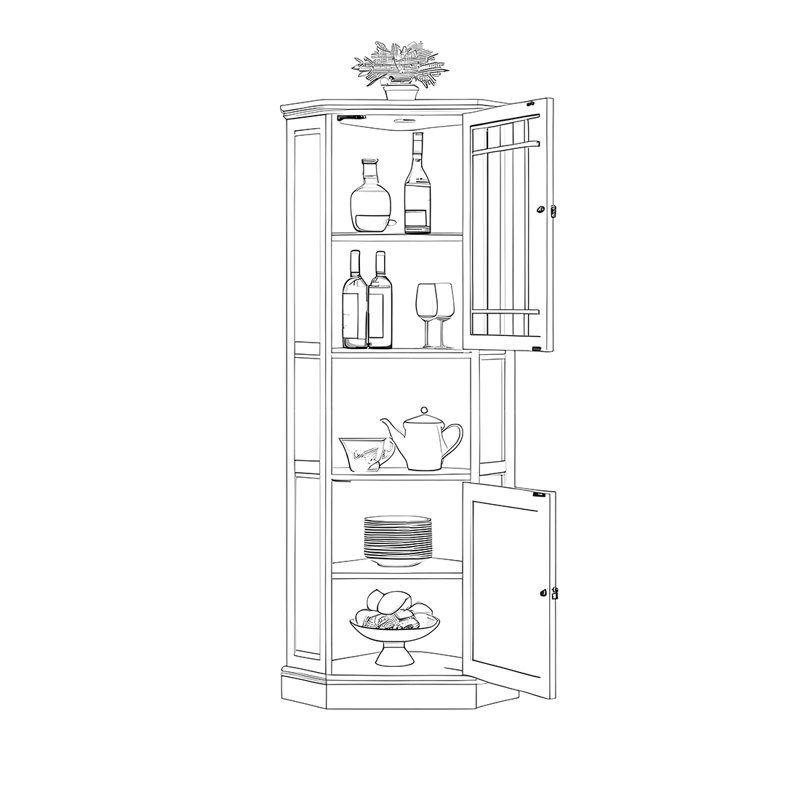Vitrine moderne et multifonctionnelle