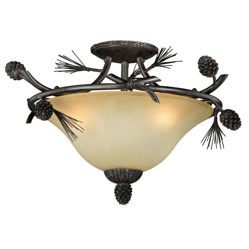 Plafonnier semi-encastré 3 lumières Stricklin