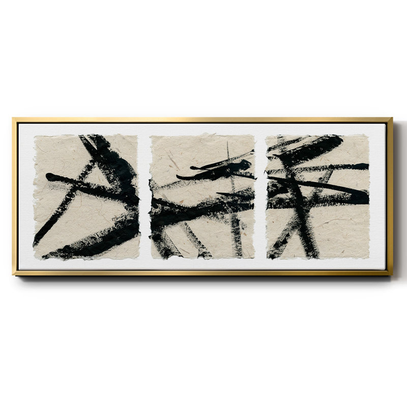Got Our Lines Crossed - toile encadrée, H 24 po x l 60 po