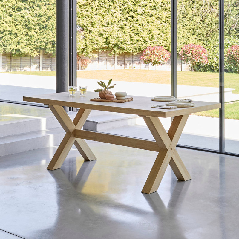 Gracela 8 - Person Solid Oak Dining Set