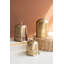  Set of 3 Brass Finish Etched Metal Bells Decorative Holiday Tabletop Accents